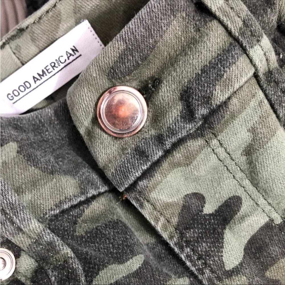 Good American Good Waist High Rise Camo Skinny Jeans - Picture 16 of 16